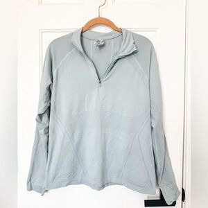 Athleta Light Blue Quarter-Zip Pullover - Size XLarge